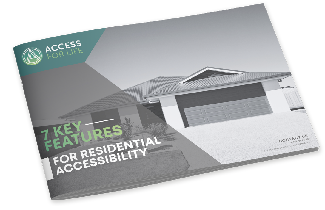 Front cover of booklet 7 Key Features for Residential Accessibility